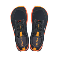 Lone Peak 9 - Men by Altra Footwear in black and orange, durable trail running shoe with lightweight midsole and enhanced grip outsole for rugged use