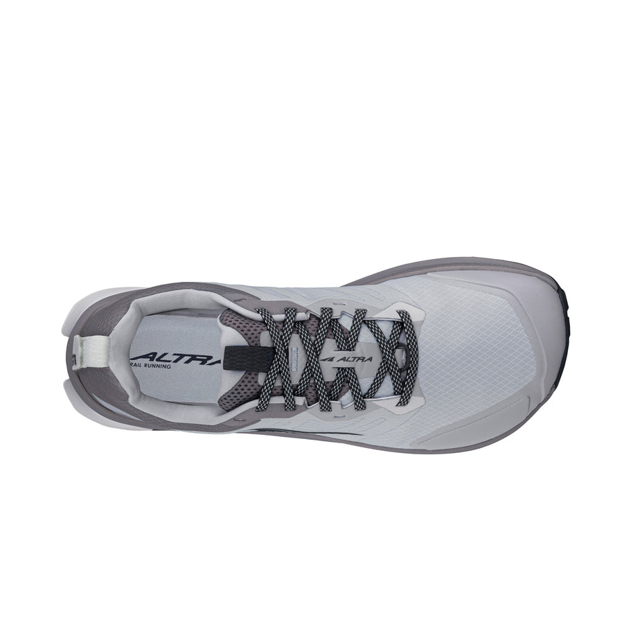 Lone Peak 9 - Men by Altra Footwear in white and grey, durable lightweight trail running shoe with improved midsole and grip outsole for outdoor use