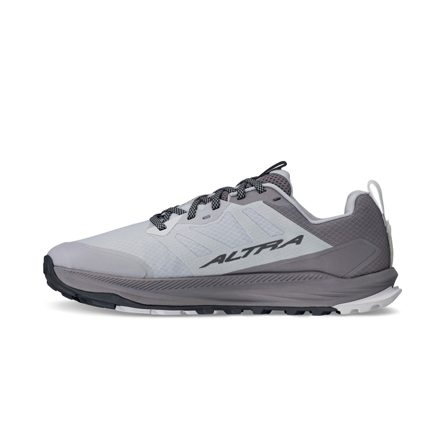 Lone Peak 9 - Men by Altra Footwear in grey and white, lightweight trail shoe with durable outsole and improved midsole for rugged running and hiking