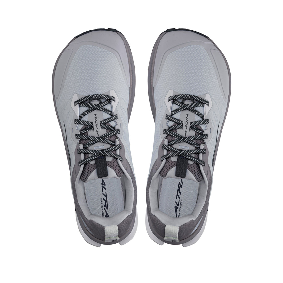 Lone Peak 9 - Men in light grey and black by Altra Footwear, durable trail running shoes with improved midsole and traction for rugged outdoor use