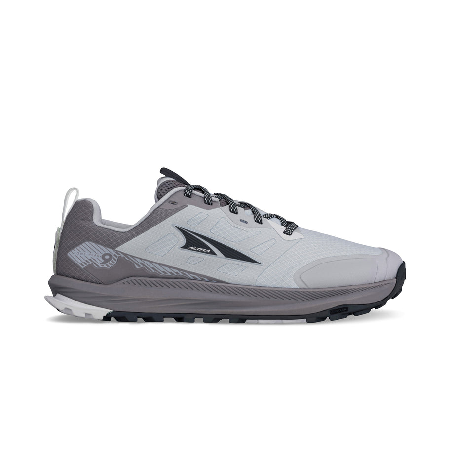 Lone Peak 9 - Men by Altra Footwear in grey and white with durable outsole, lightweight midsole, designed for trail running and outdoor use