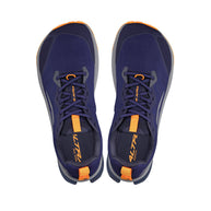 Lone Peak 9 - Men by Altra Footwear in navy and orange, durable lightweight trail shoes with improved midsole and grip for outdoor use