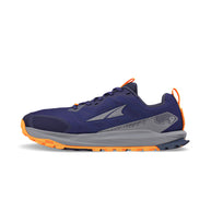 Lone Peak 9 - Men by Altra Footwear in navy and orange, durable lightweight trail shoe with grip outsole and improved midsole foam for running and hiking