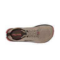 Lone Peak 9 - Men by Altra Footwear in beige and brown, durable trail shoe with improved midsole foam and enhanced outsole grip for rugged outdoor use