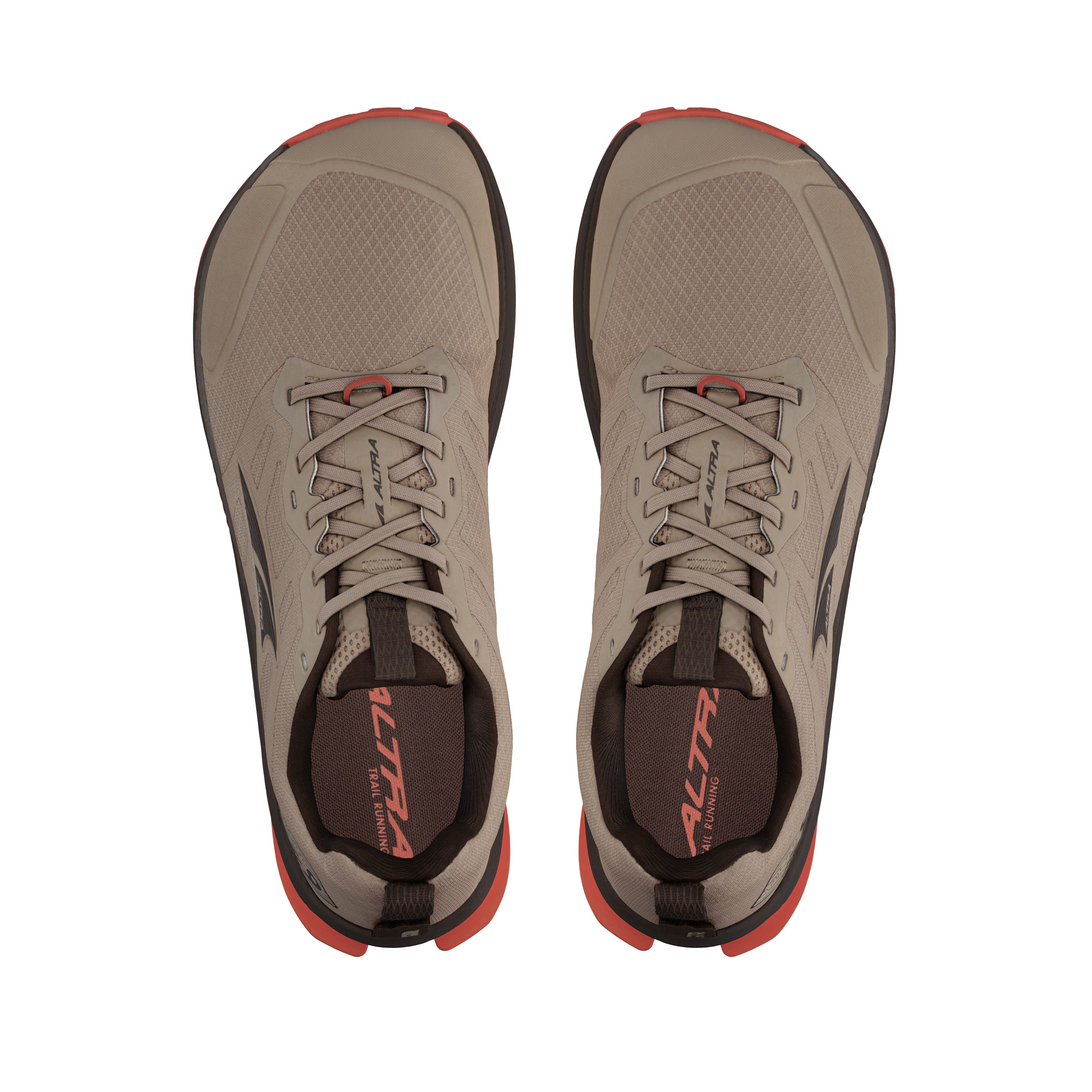 Lone Peak 9 - Men by Altra Footwear in beige and brown with durable sole, lightweight midsole, and enhanced grip for trail running and rugged use