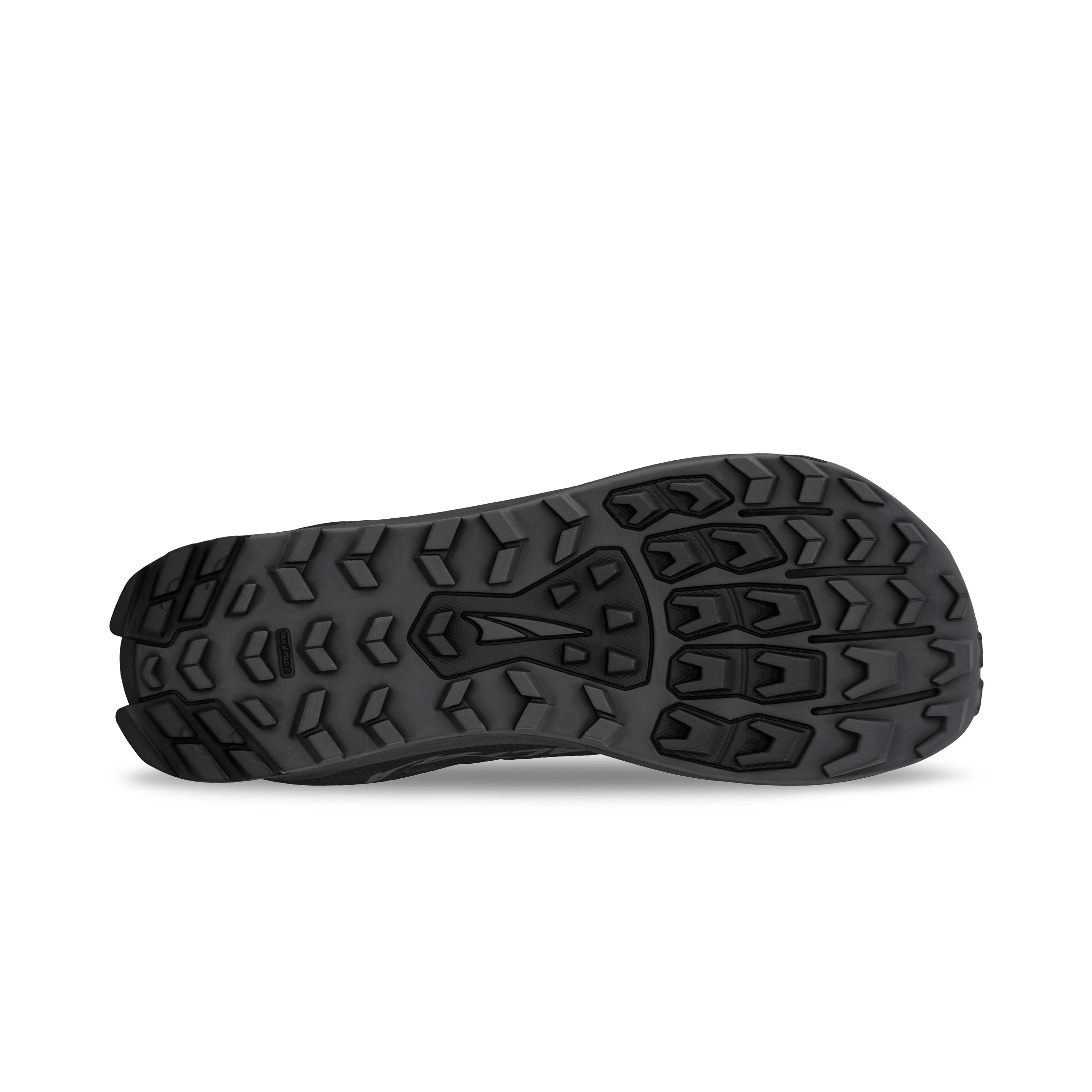 Lone Peak 9 Wide - Men by Altra Footwear in black, durable outsole with improved grip for trail running and outdoor adventures