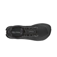 Lone Peak 9 Wide - Men by Altra Footwear in black, durable trail running shoe with improved midsole and outsole for grip and comfort