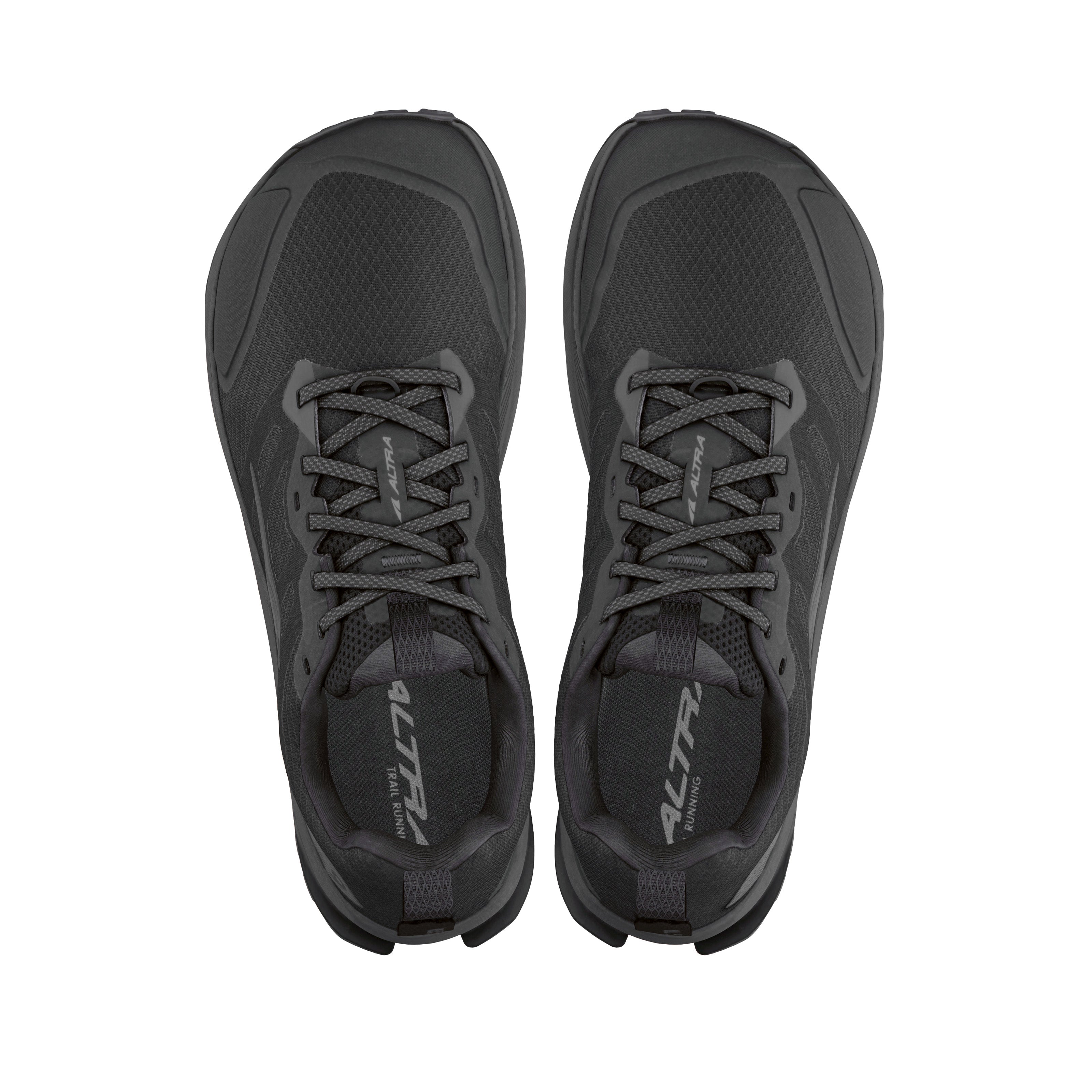 Lone Peak 9 Wide - Men by Altra Footwear in black with durable outsole, lightweight midsole, designed for trail running and rugged outdoor use