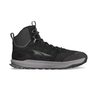 Lone Peak Hiker 3 - Men by Altra Footwear in black and gray, lightweight hiker with ankle support, grippy sole for trail and everyday use