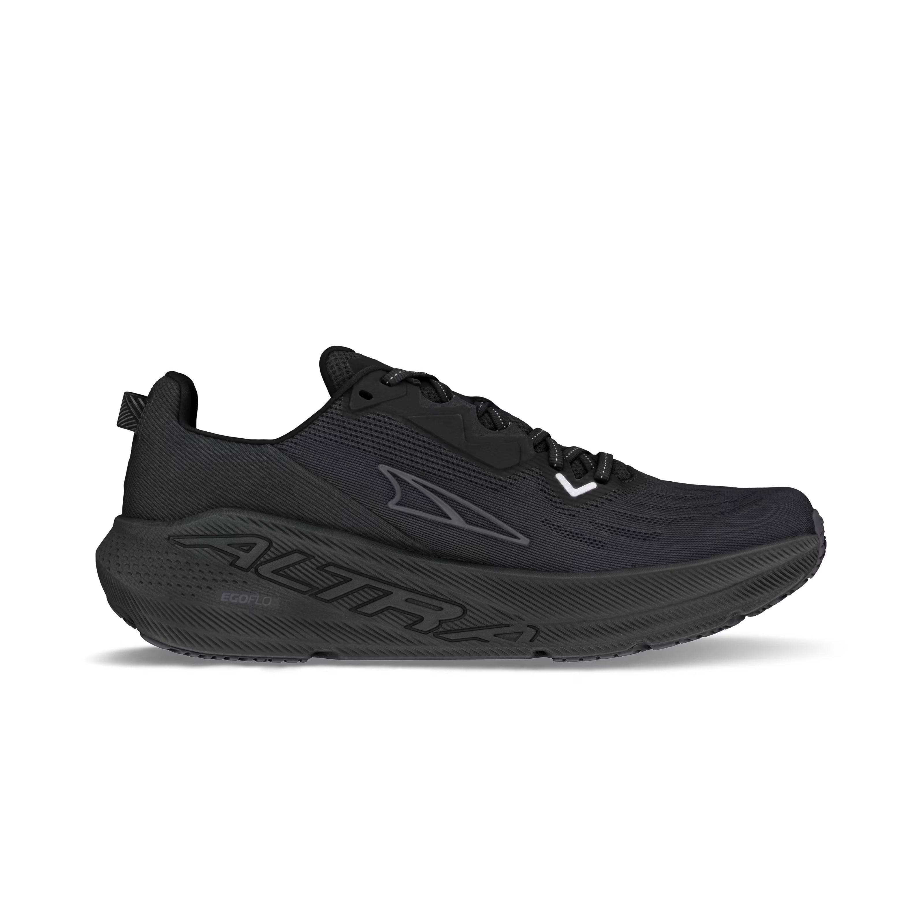 FWD Via - Men by Altra Footwear in black, lightweight road shoes with nitrogen-infused Altra EGO™ FLO foam for optimal responsiveness