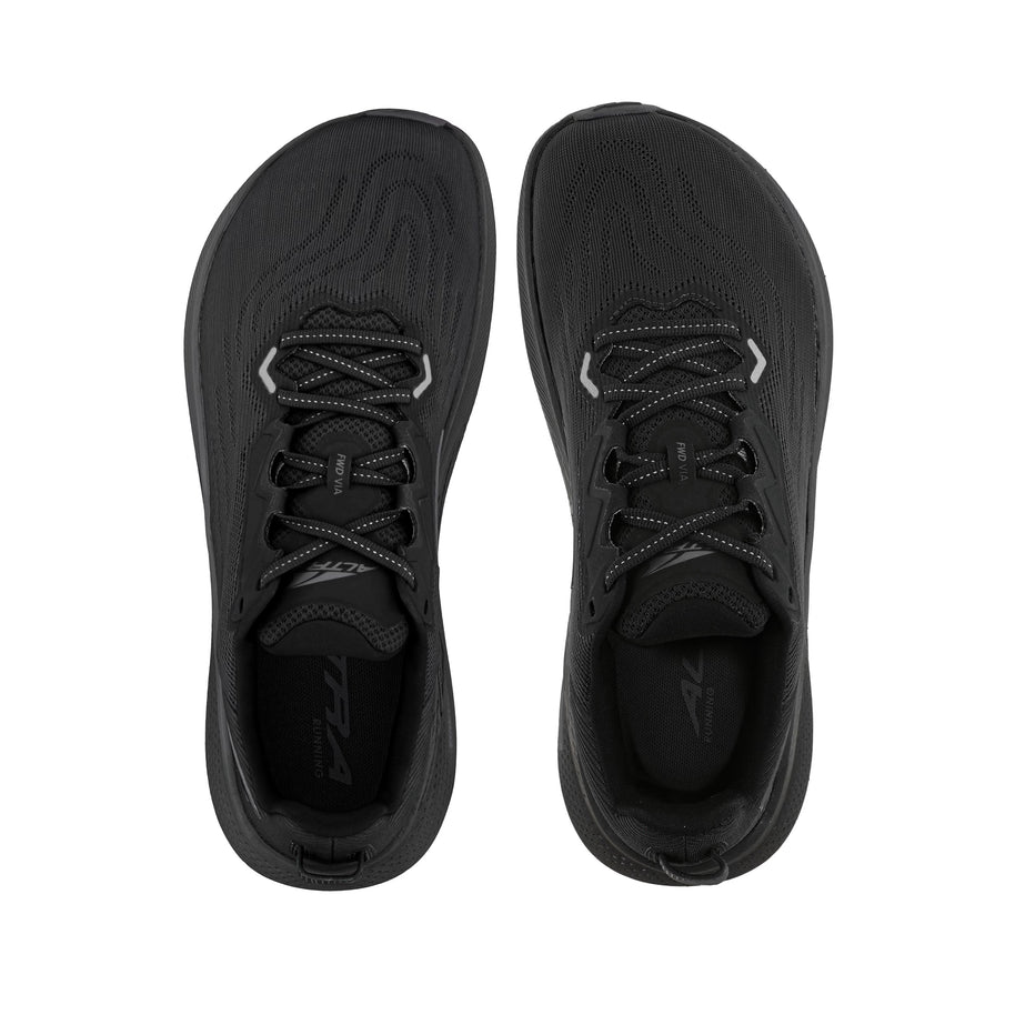 FWD Via - Men by Altra Footwear in black lightweight road shoes with responsive Altra EGO FLO foam midsole for performance running