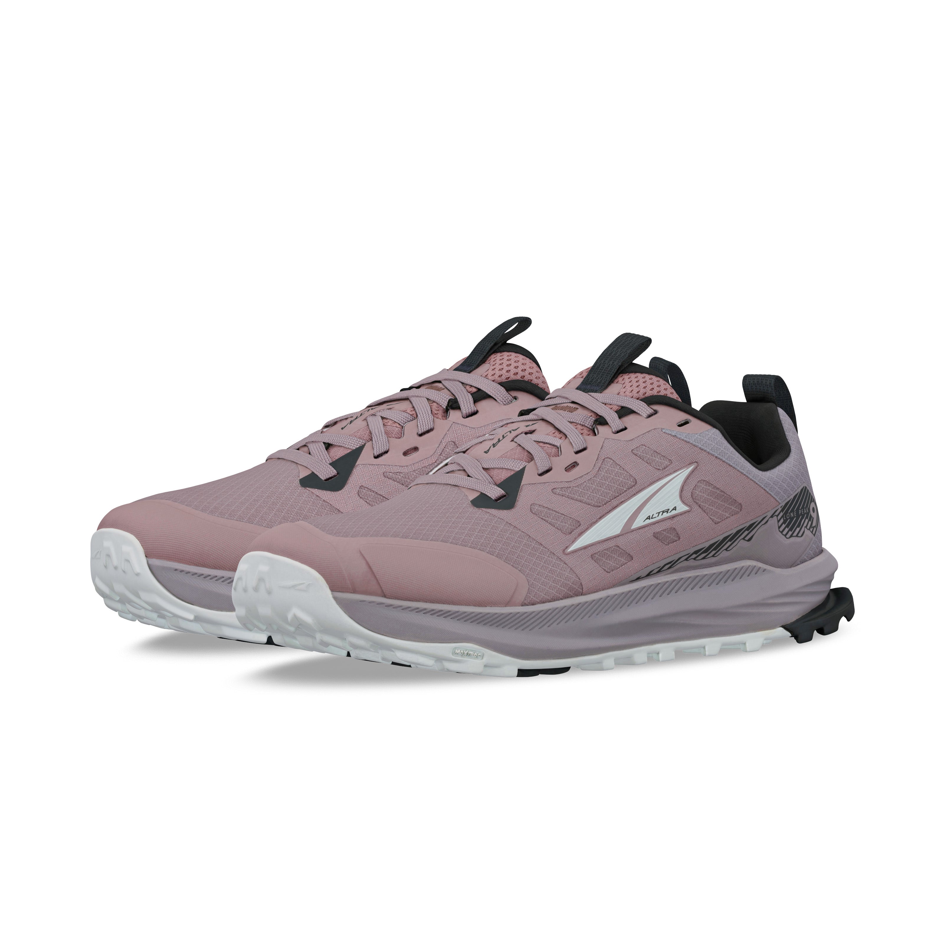 Lone Peak 9 - Women trail running shoes by Altra Footwear in mauve with durable upper, lightweight midsole, and improved outsole grip for adventure