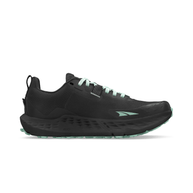 Timp 5 GTX - Women by Altra Footwear in black and mint, waterproof cushioned trail running shoe with grippy sole for outdoor use
