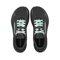 Timp 5 GTX - Women by Altra Footwear in black with turquoise laces, waterproof cushioned trail running shoe with GORE-TEX for outdoor use