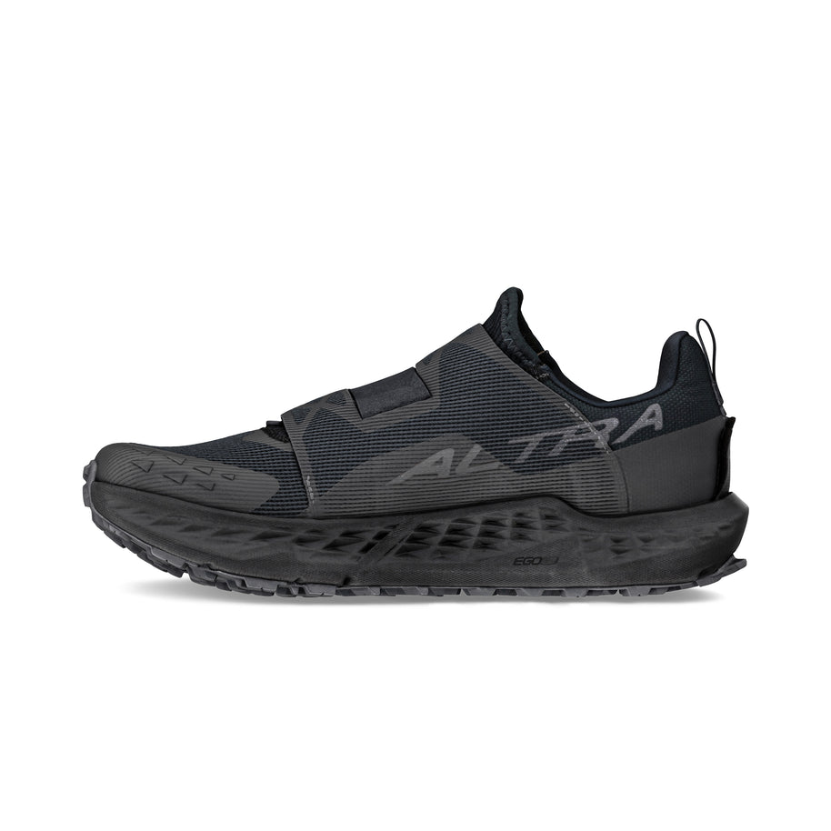 TIMP 5 BOA - Men by Altra Footwear in black, cushioned zero-drop trail running shoe with roomy toe box and adjustable fit for rugged trails