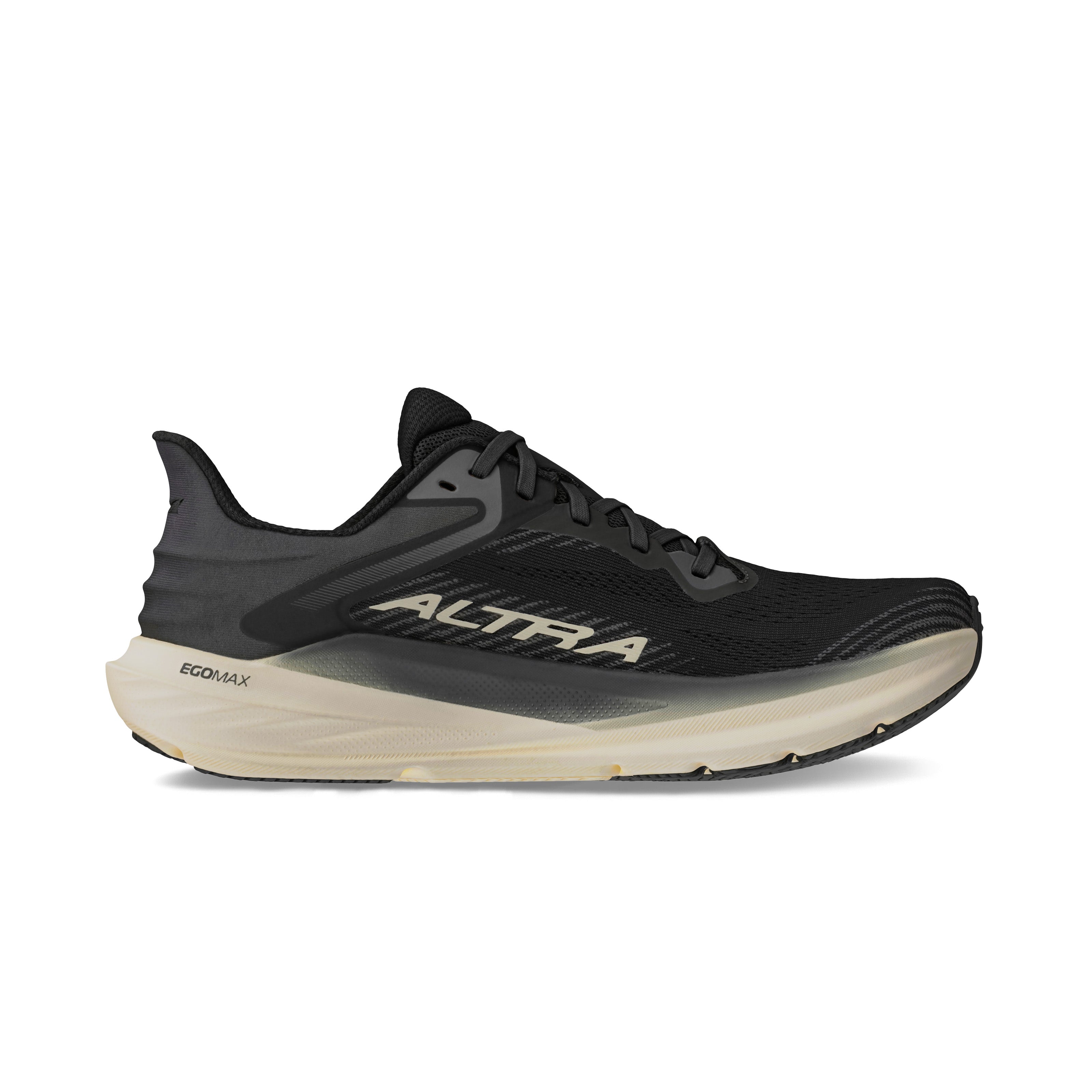 Torin 8 - Women by Altra Footwear in black and beige lightweight road running shoe with zero drop and soft underfoot cushioning designed for comfort