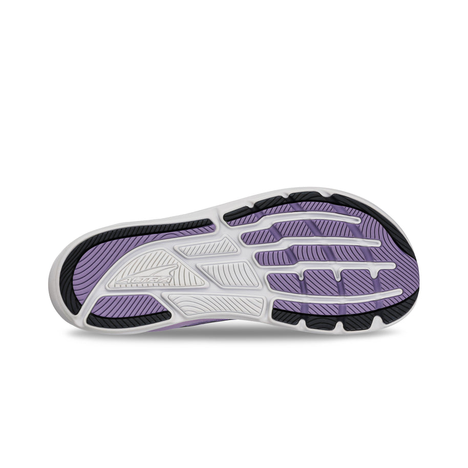 Torin 8 - Women by Altra Footwear in white and purple, road running shoe with zero drop, roomy toe box, and soft underfoot cushioning for comfort