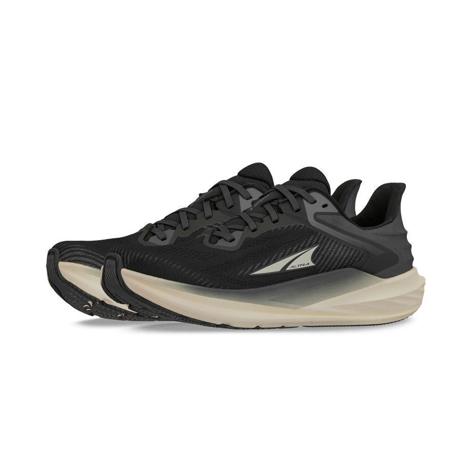 Torin 8 Wide - Women by Altra Footwear in black and beige with roomy toe box, zero drop, soft cushioning, ideal for road running and comfort