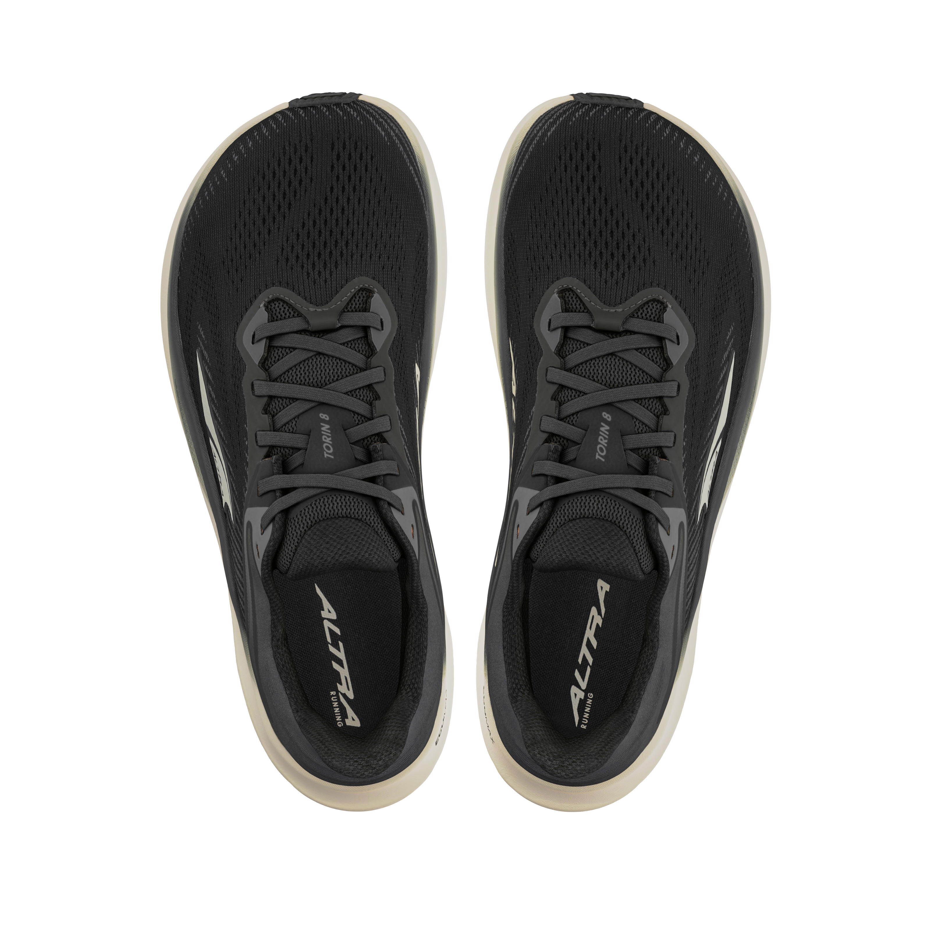 Torin 8 Wide - Women by Altra Footwear in black with roomy toe box, zero drop, and soft cushioning for comfortable road running and daily wear