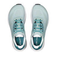 Top-down view of a pair of Altra Experience Flow 3 men's road running shoes in Green Milieu /Sea Pine/Vaporous Gray