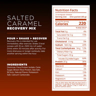 Recovery Mix 20-Serving Bag by Tailwind in salted caramel, nutrition blend with carbs, protein, electrolytes for post-exercise recovery