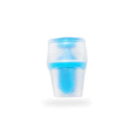 Blaster Bite Valve Sheath 2-Pack by Hydrapak in translucent blue and white, durable silicone bite valve sheath for hydration systems and chewers