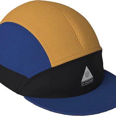 FSTCap 2 - Run Mountains SM by Ciele in mustard, black, and blue with low profile and cycling-inspired brim for running and outdoor use