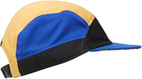 FSTCap 2 - Run Mountains SM by Ciele in yellow blue and black, low-profile running cap with cycling-inspired brim ideal for outdoor use