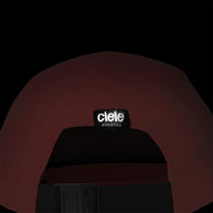 ALZCap - Athletics Small by Ciele in dark red with COOLmatic mesh for breathability and low-profile fit, ideal for running in Canada