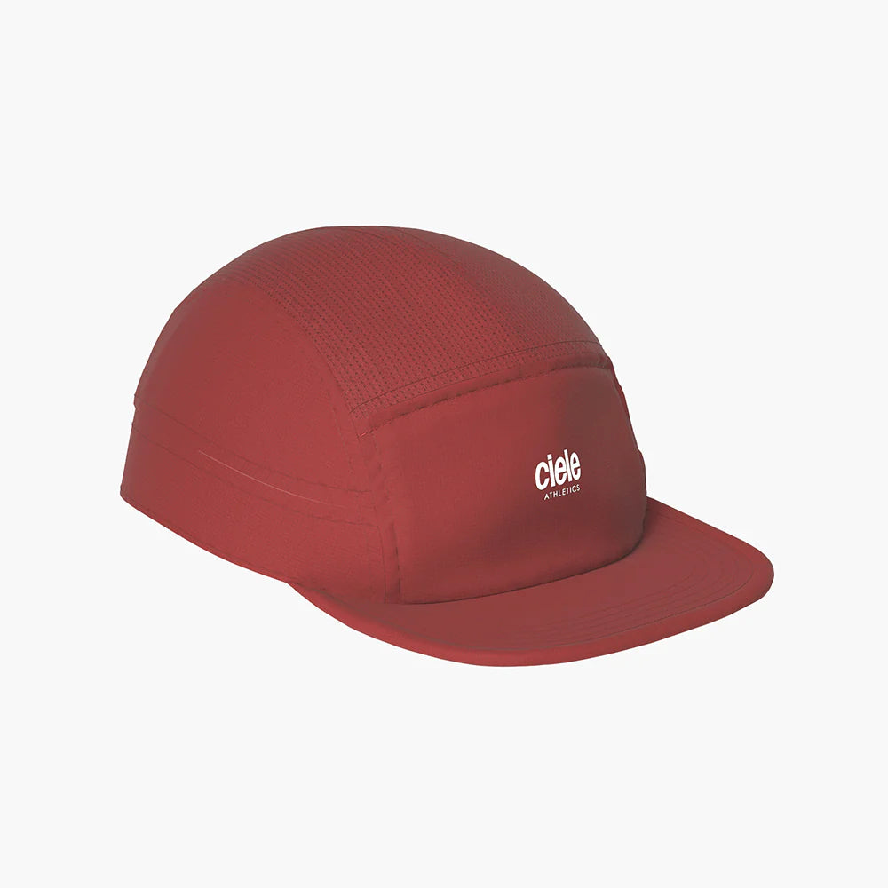 ALZCap - Athletics Small by Ciele in dark red with COOLmatic mesh, breathable fitted running cap ideal for outdoor activities and running store fans