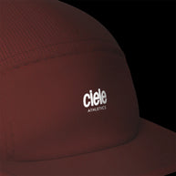 ALZCap - Athletics Small by Ciele in dark red with COOLmatic mesh for breathability, low profile running cap ideal for outdoor use