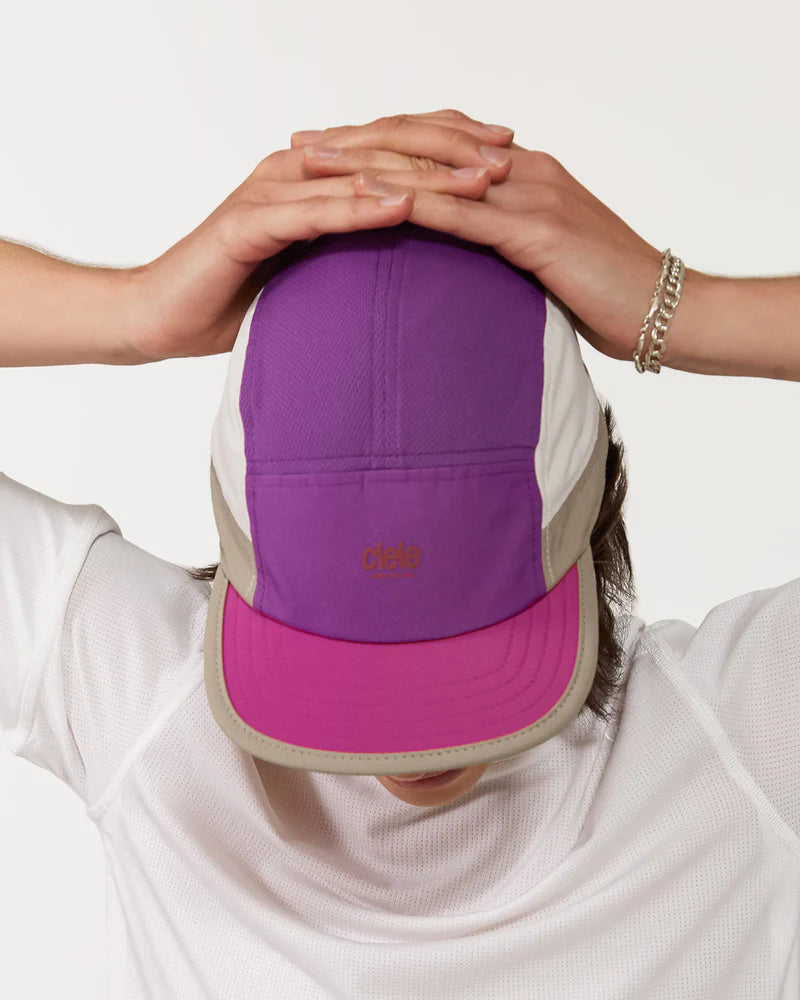 ALZCap - Athletics Small by Ciele in purple and pink with COOLmatic mesh for breathability, low profile fit ideal for running and athletics