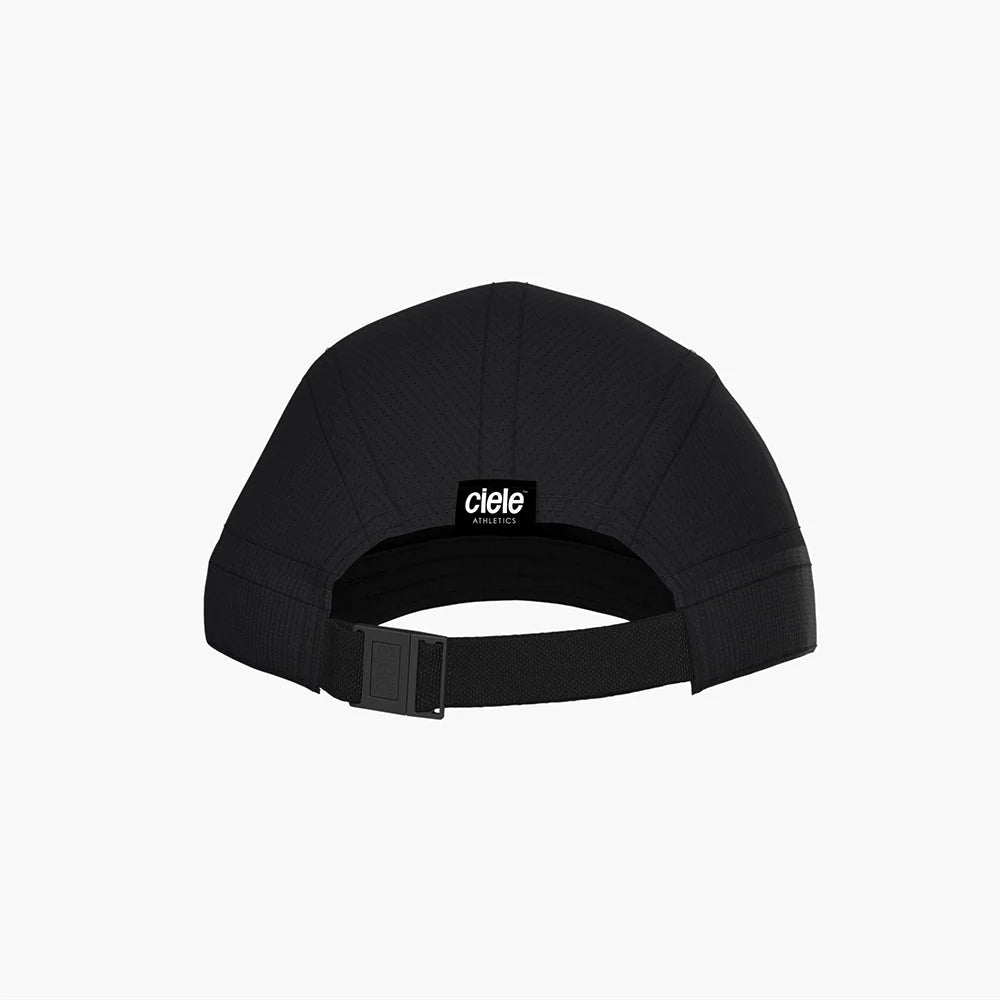ALZCap Carbon SC - Sunday Love by Ciele in black with embedded carbon fibers for temperature regulation and odour control, ideal for long runs