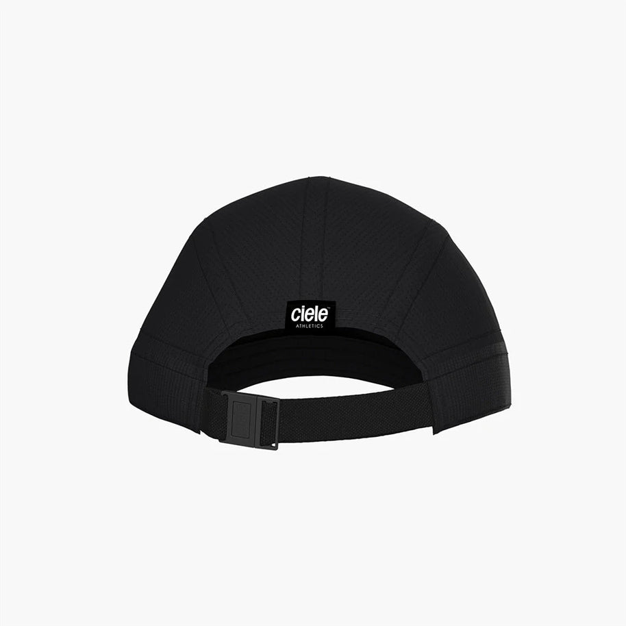 ALZCap Carbon SC - Sunday Love by Ciele in black with embedded carbon fibers for temperature regulation and odour control, ideal for long runs