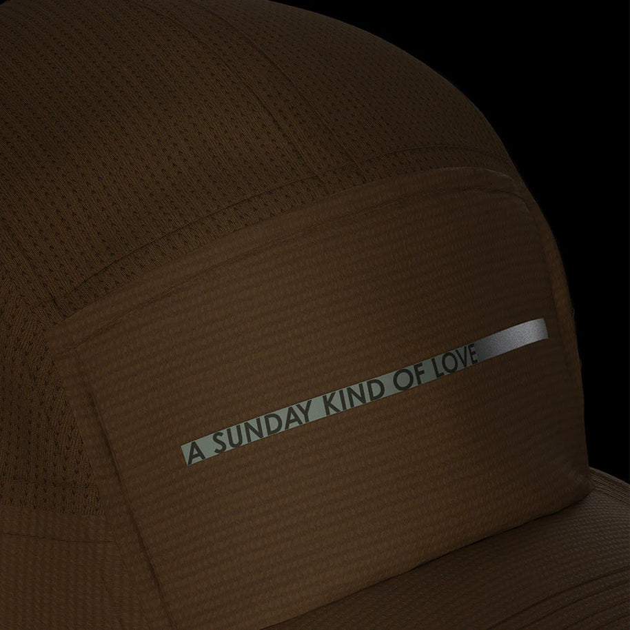 ALZCap Carbon SC - Sunday Love by Ciele in brown, lightweight running cap with carbon fibers for temperature control and odor management