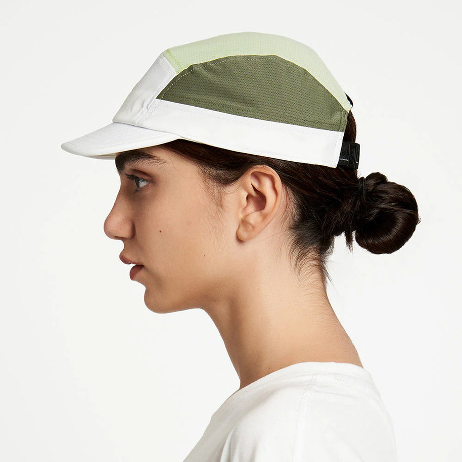 ALZCap - Horizon by Ciele in white and green with COOLmatic | PLUS mesh for breathable, lightweight running headwear from Canada