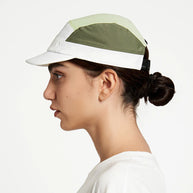 ALZCap - Horizon by Ciele in white and green with COOLmatic | PLUS mesh for breathable, lightweight running headwear from Canada