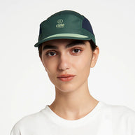 ALZCap SC - C Plus by Ciele in dark green and navy with COOLmatic mesh for breathability, low profile running cap from Canada