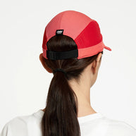 ALZCap SC - C Plus by Ciele in coral red with COOLmatic mesh, breathable fitted running cap ideal for outdoor use in Canada
