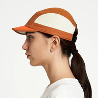 ALZCap SC - C Plus by Ciele in rust orange and cream with COOLmatic mesh for breathability, low profile running cap designed in Canada
