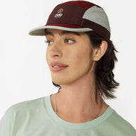 ALZCap SC - C Plus by Ciele in burgundy and grey with COOLmatic mesh for breathability, low profile running cap ideal for outdoor use