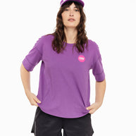 ALZCap SC - C Plus by Ciele in white and purple with COOLmatic mesh, low profile fitted running cap ideal for breathable outdoor use