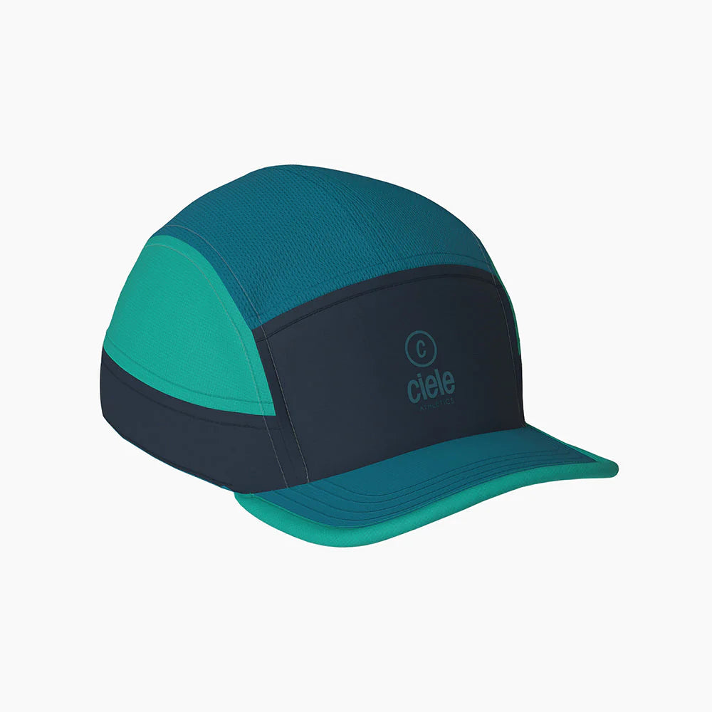 ALZCap SC - C Plus by Ciele in teal and navy with COOLmatic mesh for breathability, low-profile running cap ideal for outdoor use in Canada