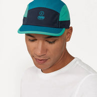 ALZCap SC - C Plus by Ciele in teal and navy with COOLmatic mesh, breathable fitted running cap ideal for Canada-based runners