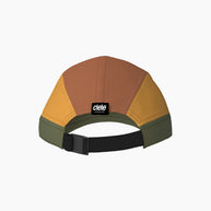 ALZCap SC - C Plus by Ciele in brown, mustard, and olive green with COOLmatic mesh for breathability, lightweight running cap ideal for Canada runners