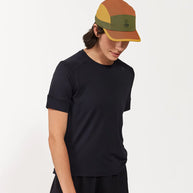 ALZCap SC - C Plus by Ciele in orange, yellow, and green with COOLmatic mesh for breathability, low-profile running cap ideal for outdoor use