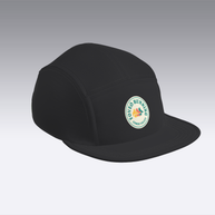 Foveō Running CLB Cap by Ciele Athletics in black with reflective, lightweight, breathable COOLmatic mesh, machine washable cap ideal for running and outdoor use