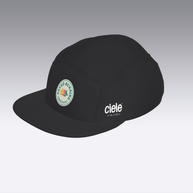 Foveō Running CLB Cap by Ciele Athletics in black with COOLmatic mesh, lightweight, reflective, breathable cap for running and outdoor use