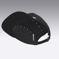 Foveō Running CLB Cap by Ciele Athletics in black with lightweight, reflective, breathable COOLmatic mesh, packable and machine washable for running