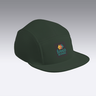 Foveō Running CLB Cap by Ciele Athletics in dark green, lightweight, reflective, packable running cap with breathable COOLmatic mesh ideal for trail running and outdoor use